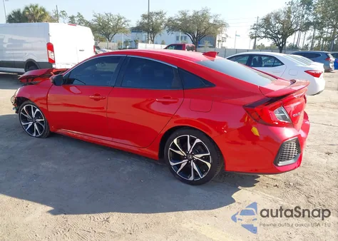 2019 Honda Civic Si из США, поврежденный, VIN 2HGFC1E50KH701567